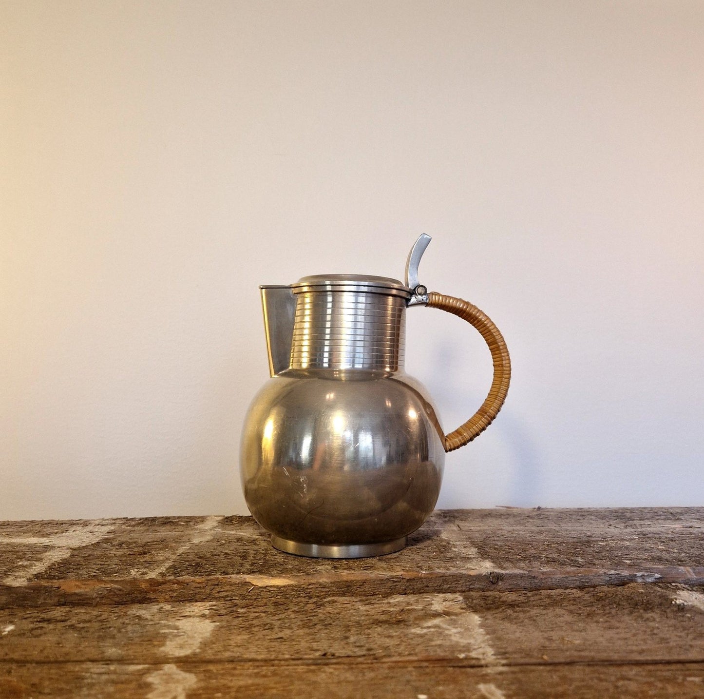 Pitcher, pewter, GAB, 1934