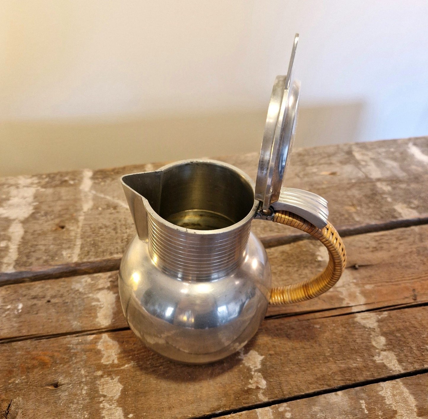 Pitcher, pewter, GAB, 1934