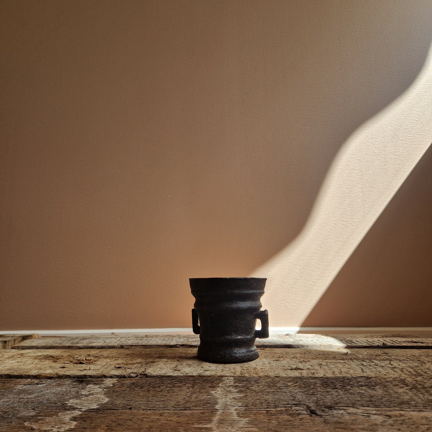 Pestle and mortar, cast iron, 18th century