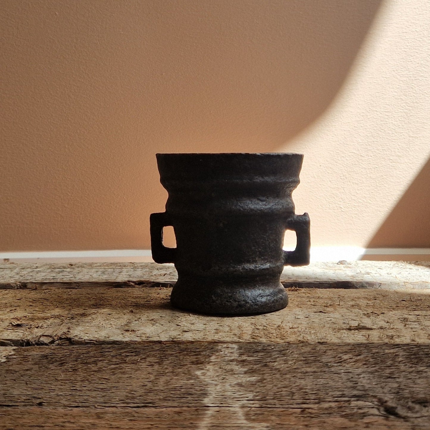 Pestle and mortar, cast iron, 18th century