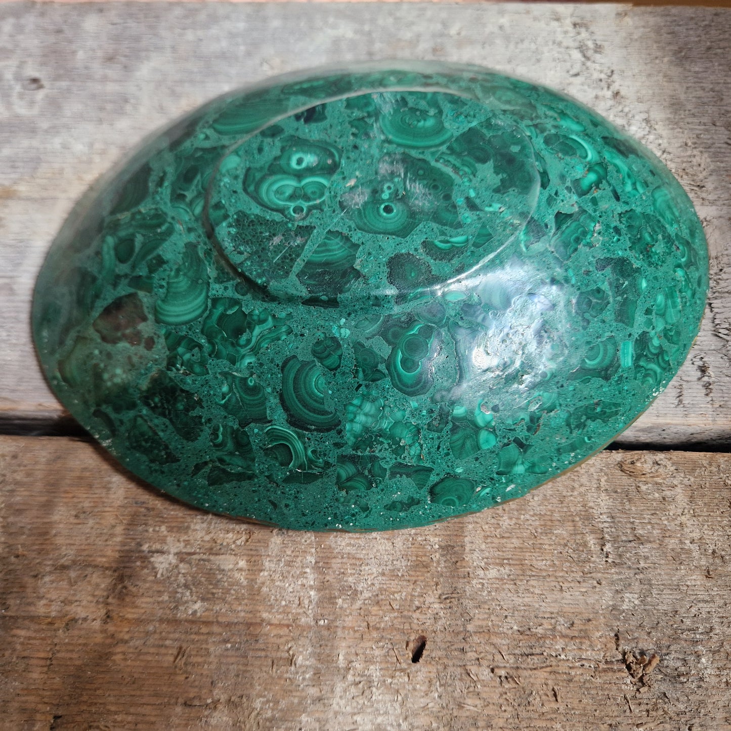 Malachite bowl