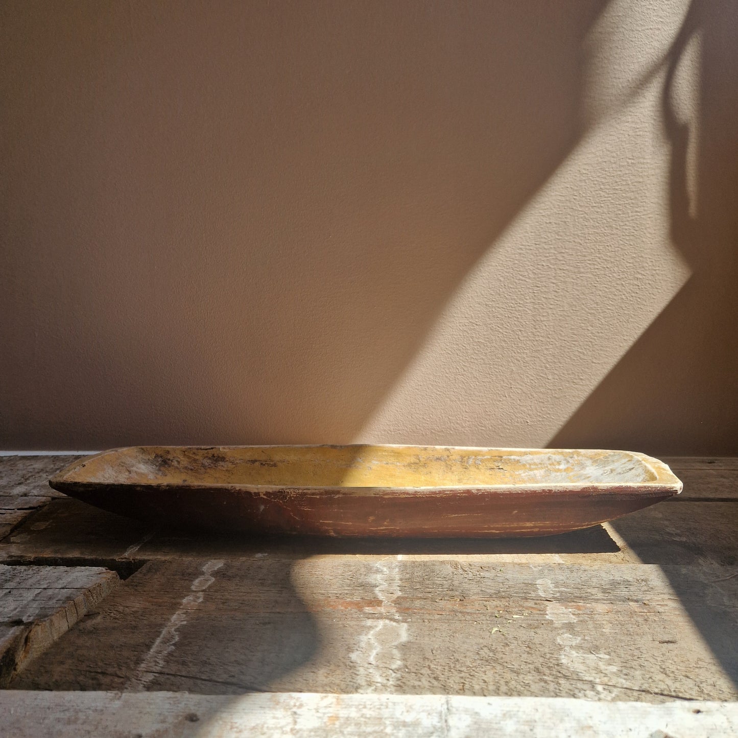 An antique Swedish wooden tray