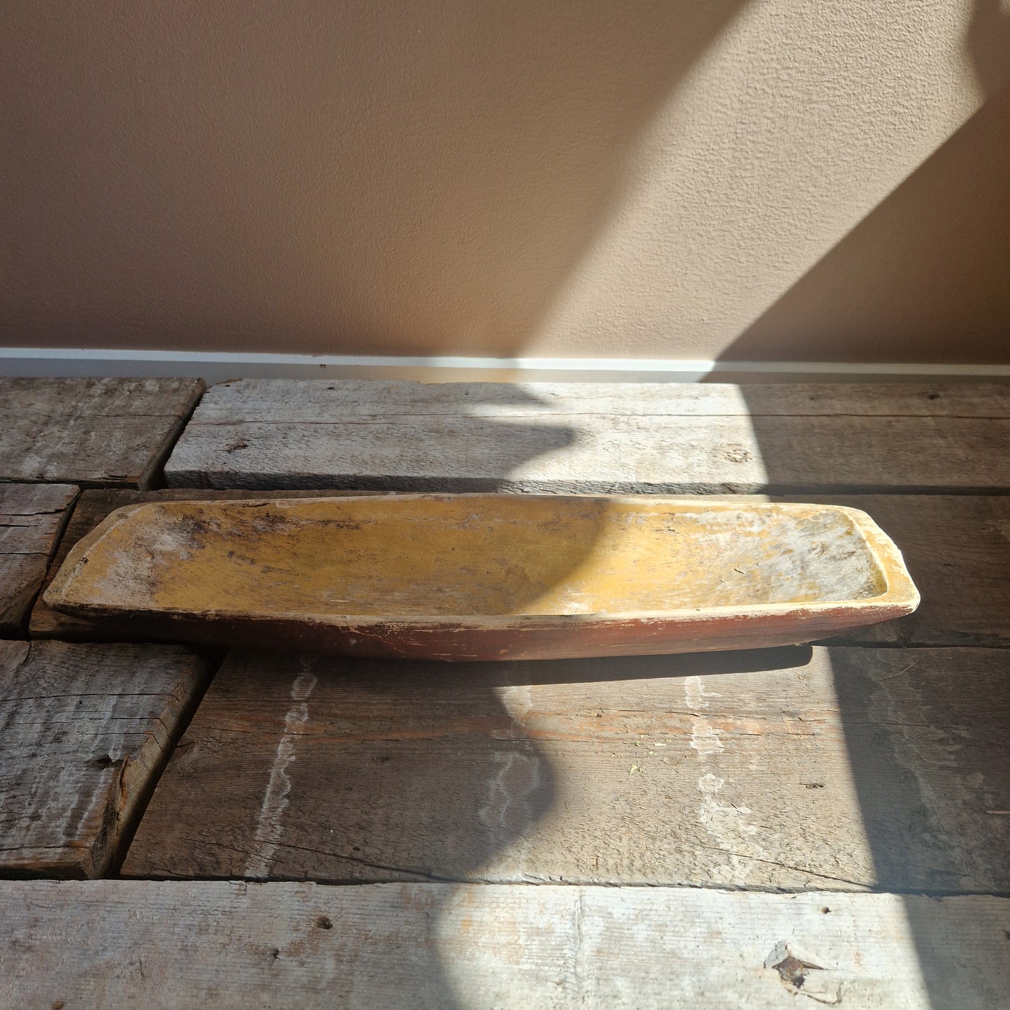 An antique Swedish wooden tray