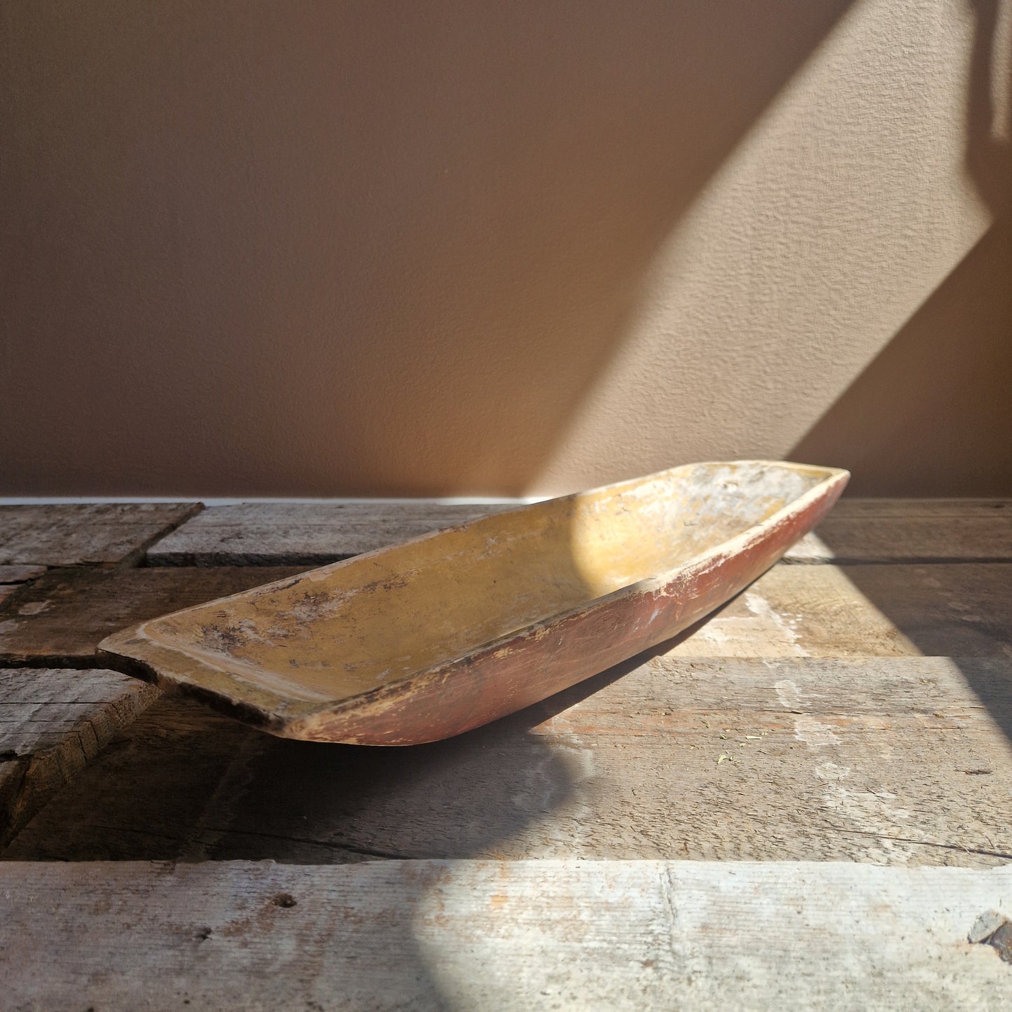 An antique Swedish wooden tray