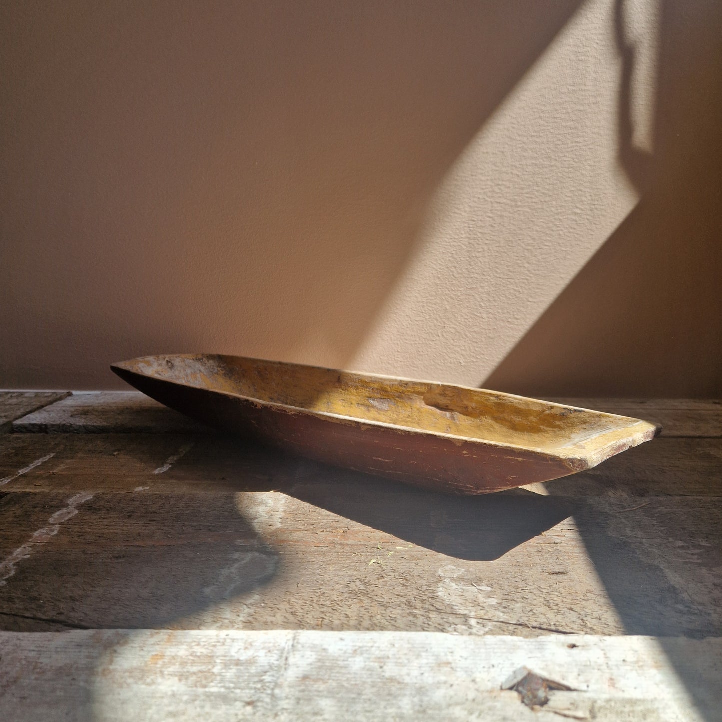 An antique Swedish wooden tray