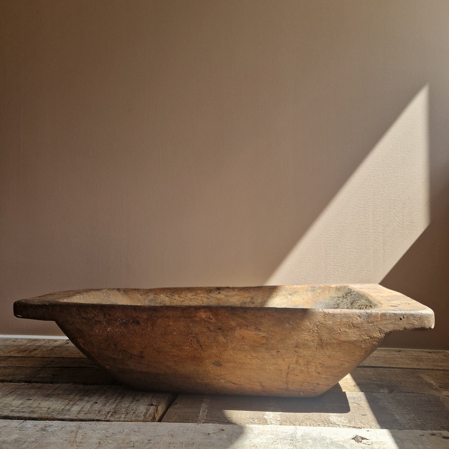A large antique Swedish wooden tray