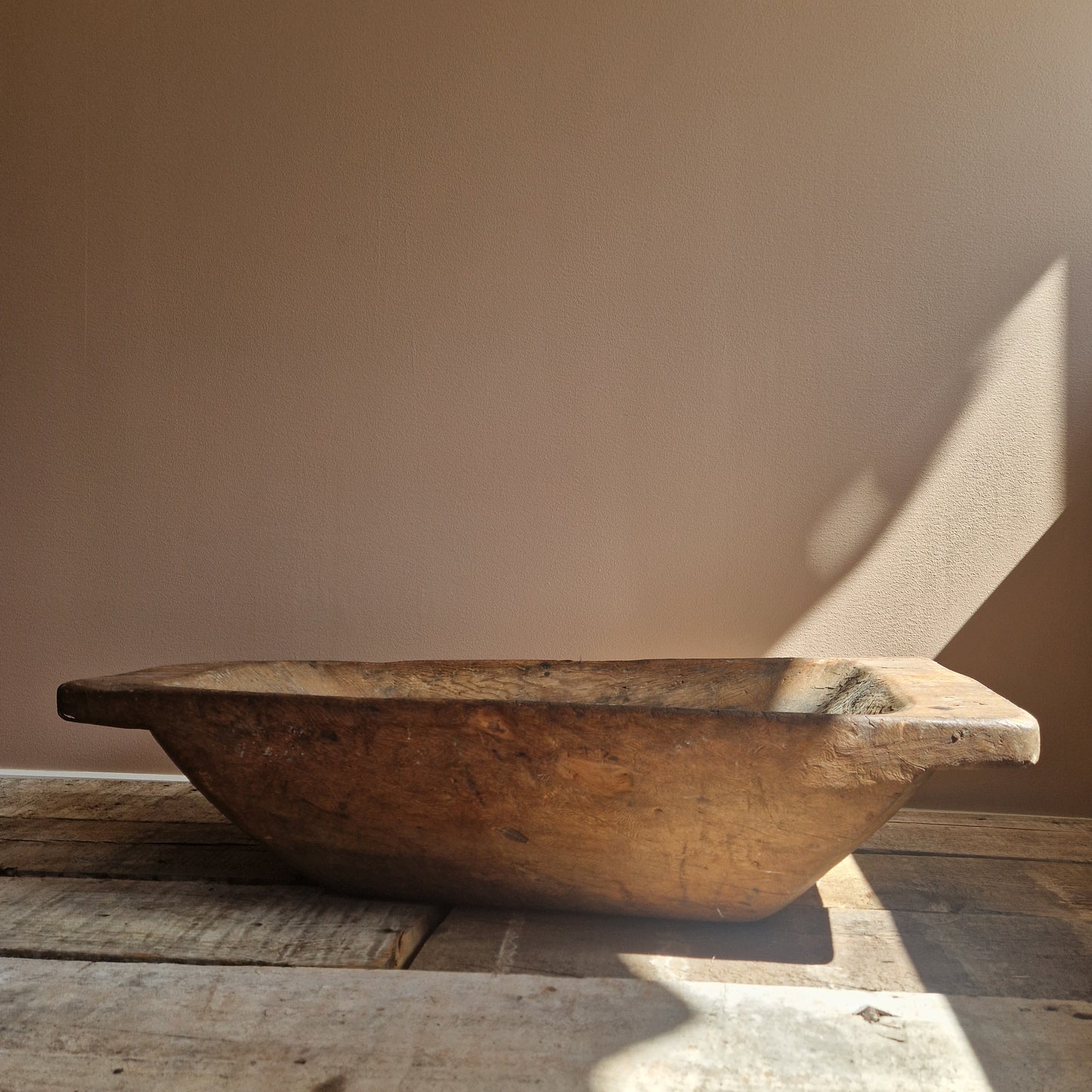 A large antique Swedish wooden tray