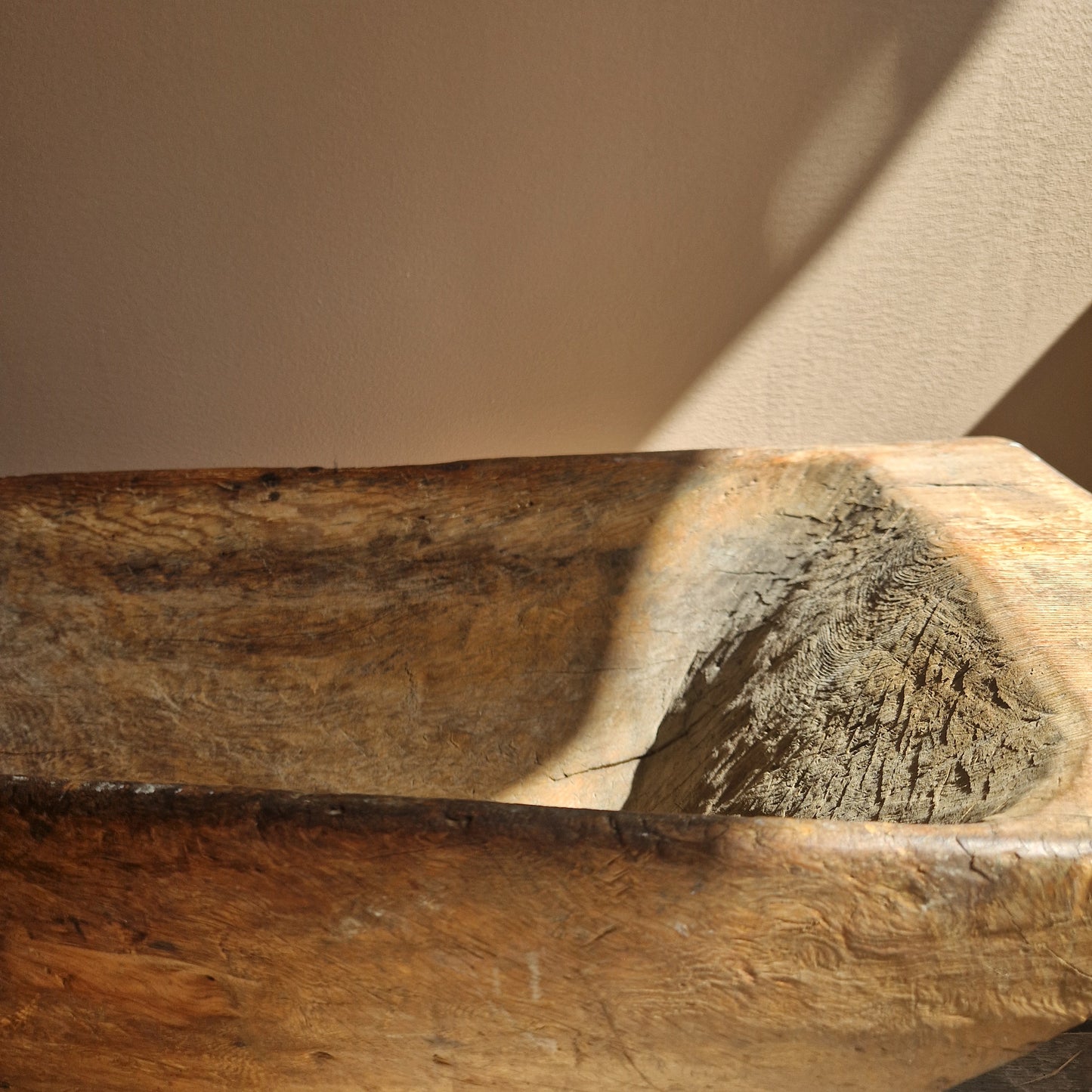A large antique Swedish wooden tray