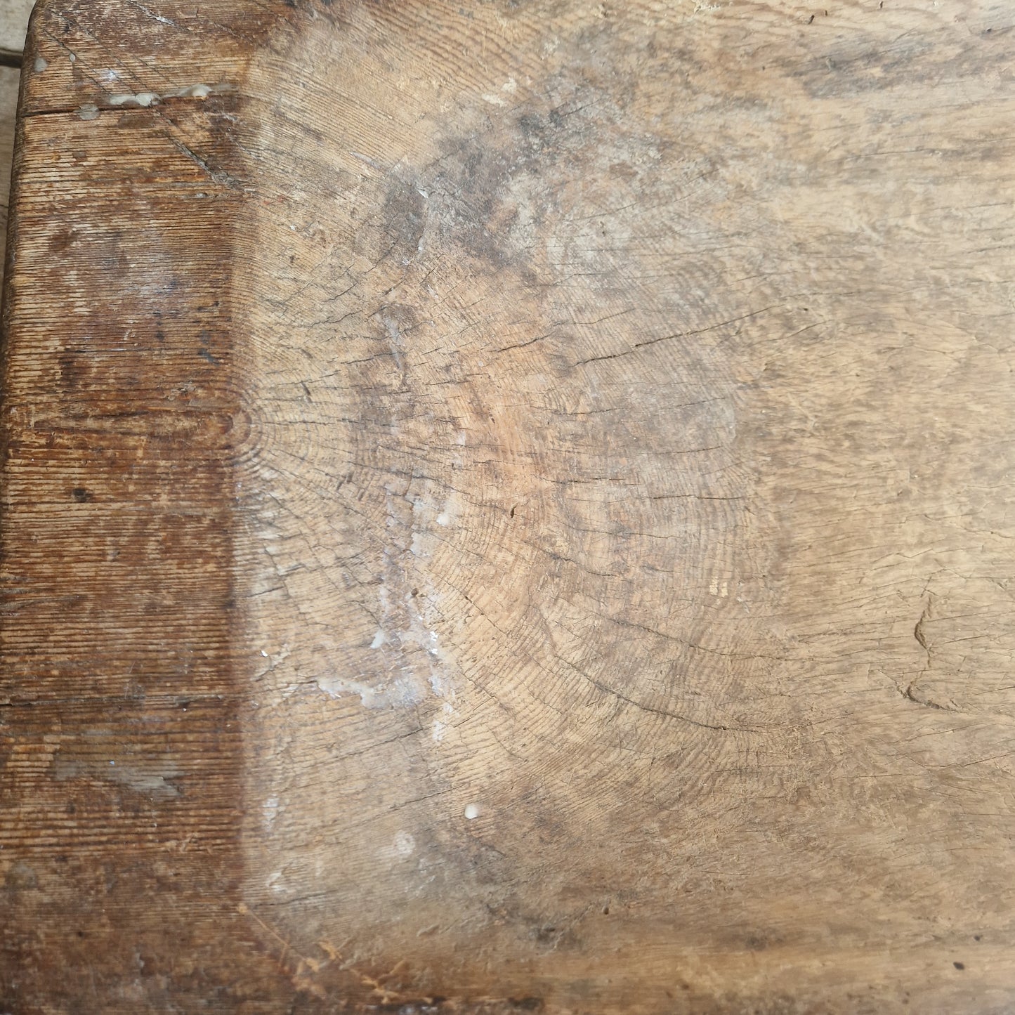A large antique Swedish wooden tray