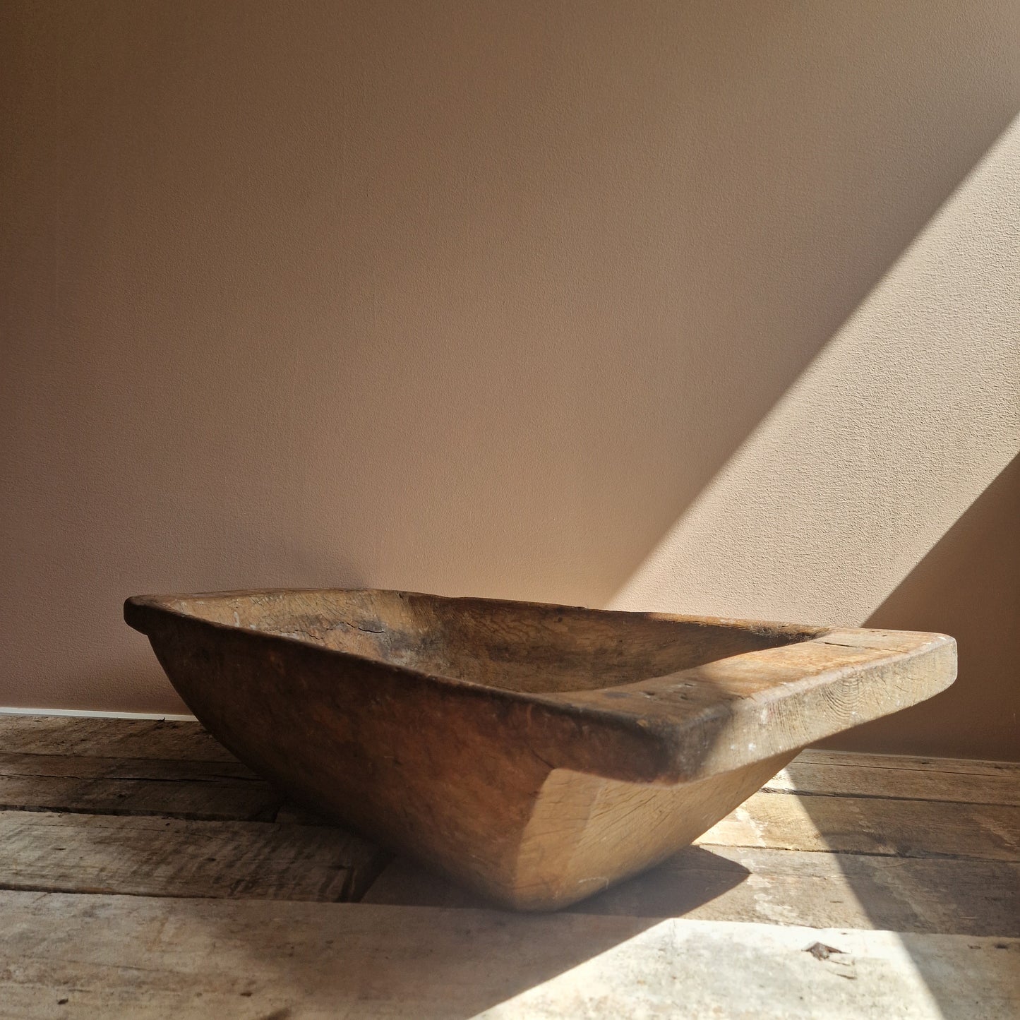 A large antique Swedish wooden tray