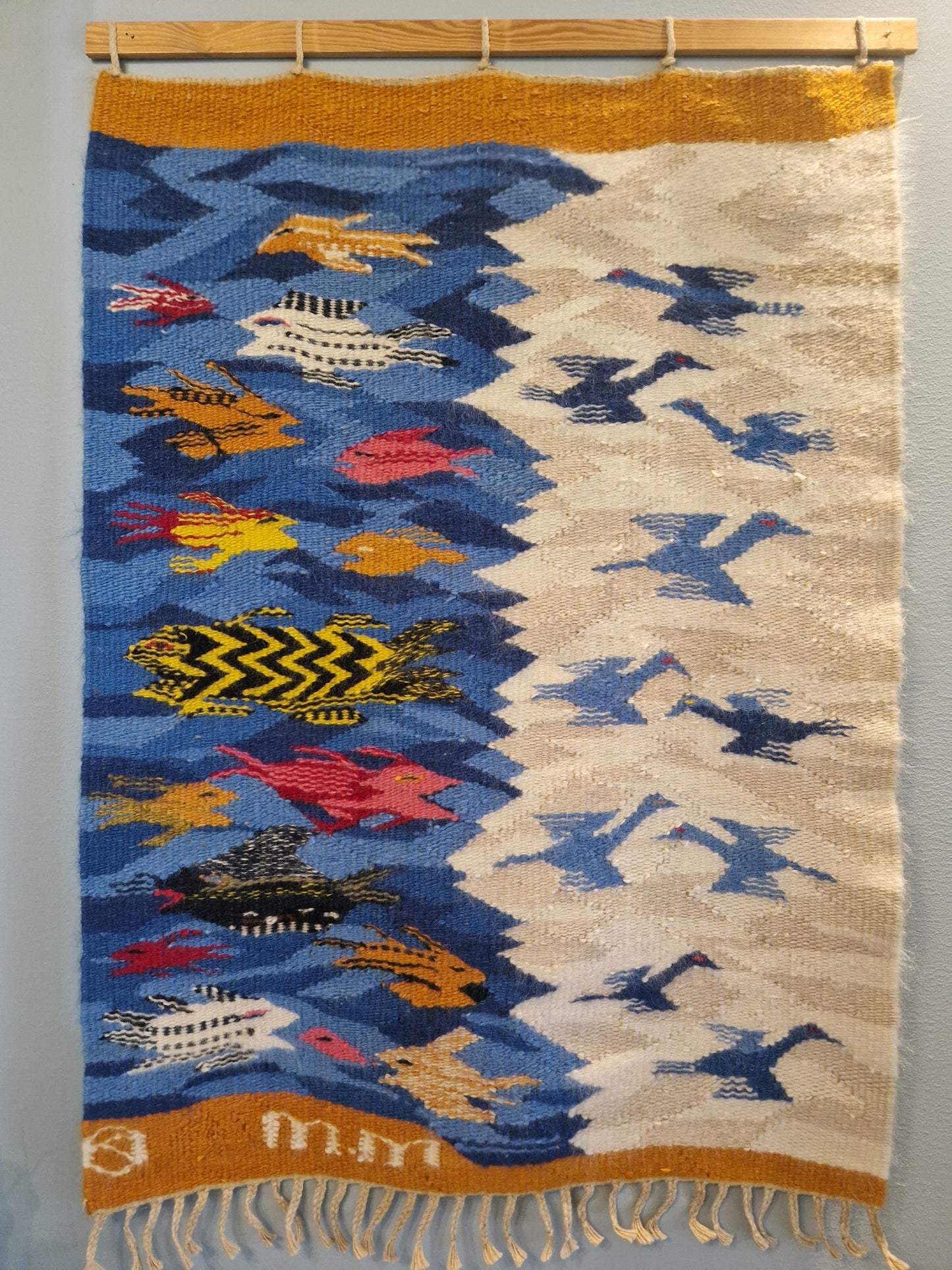Wall Hanging, Fishes and birds
