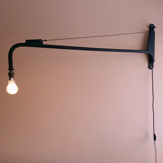 French industrial wall sconce in the style of Jean Prouve