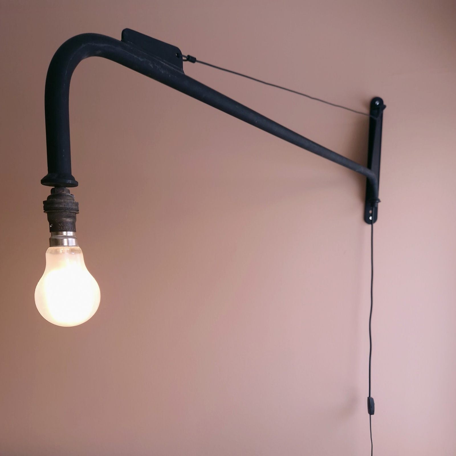 French industrial wall sconce in the style of Jean Prouve